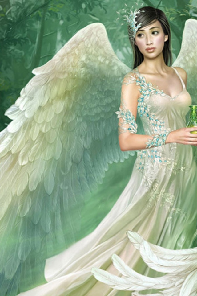 Белый ангел в лесу