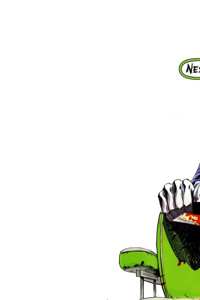 Джокер вытирает кровь