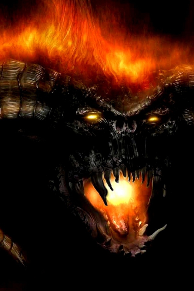 Огненный рогатый зверь