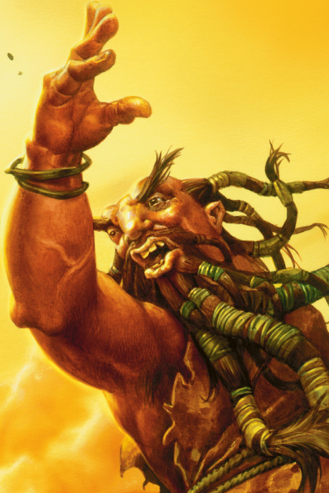 Джин с чертом в руке