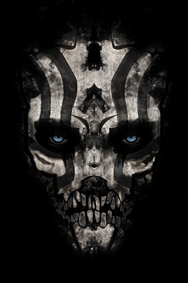 Череп с полосками