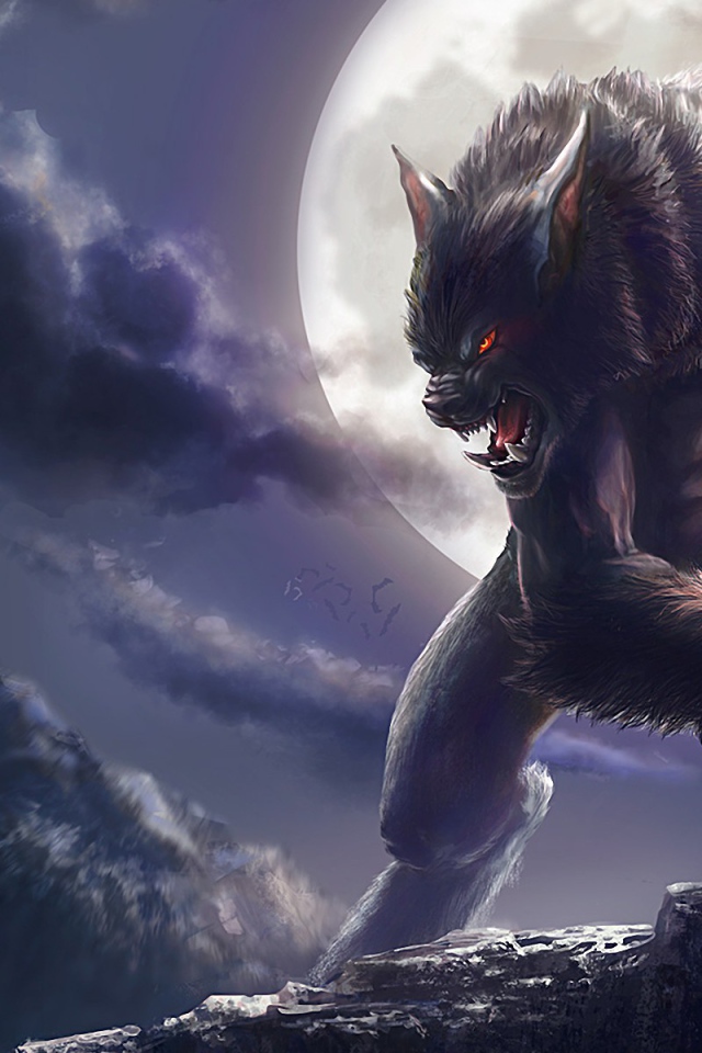 Оборотень при луне