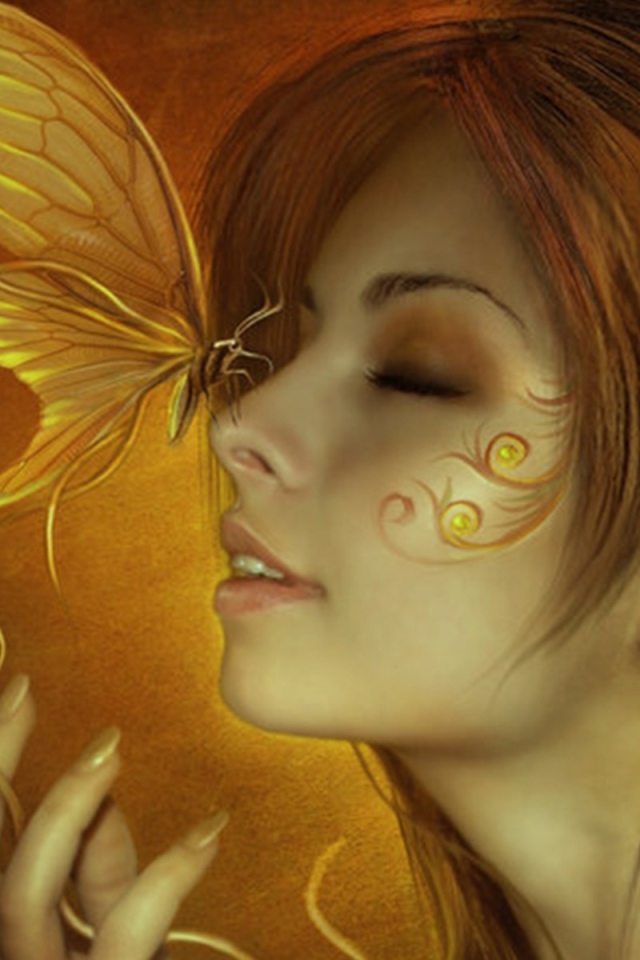 Бабочка на носу