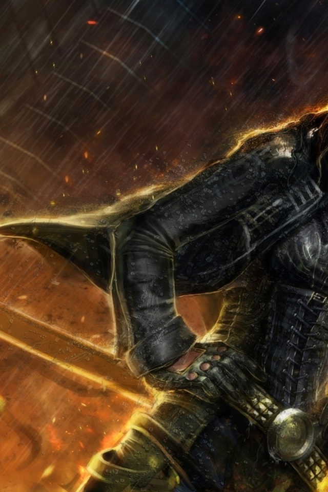 Ника с огненным мечом