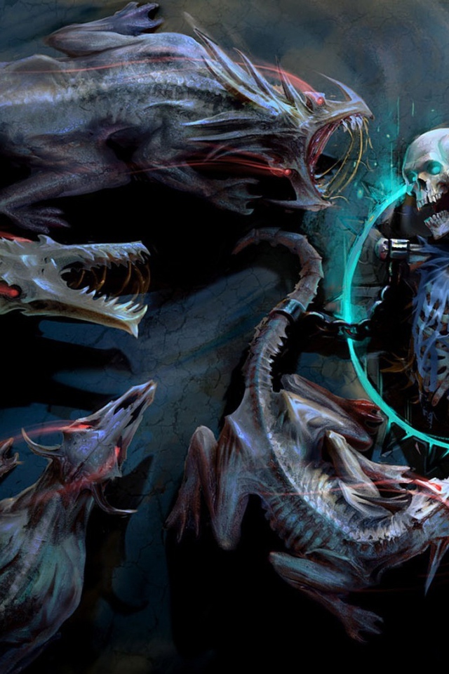 Скелет и монстры