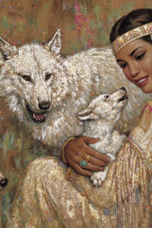 Девушка и волки
