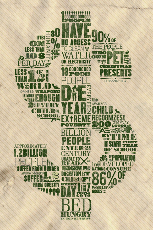 Стильный знак доллара