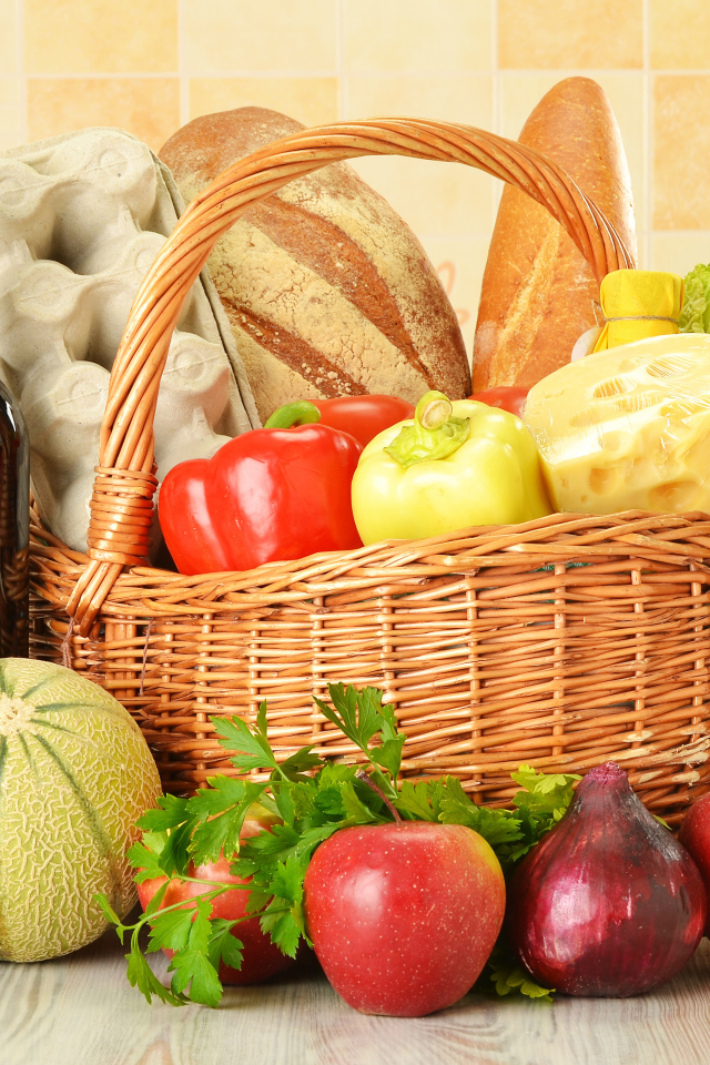 Корзина с продуктами