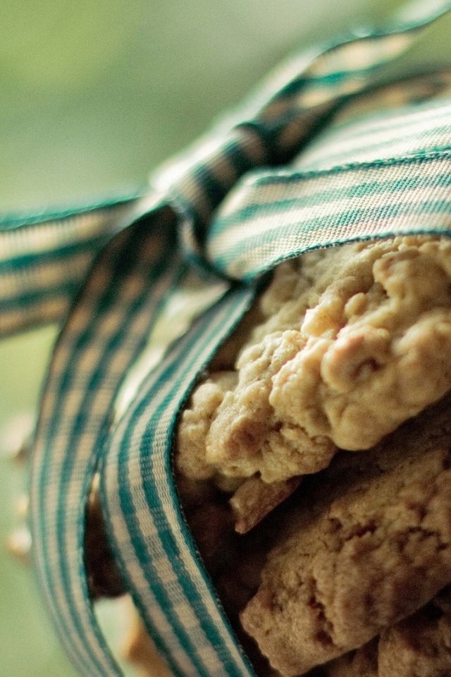 Домашнее печенье с бантиком