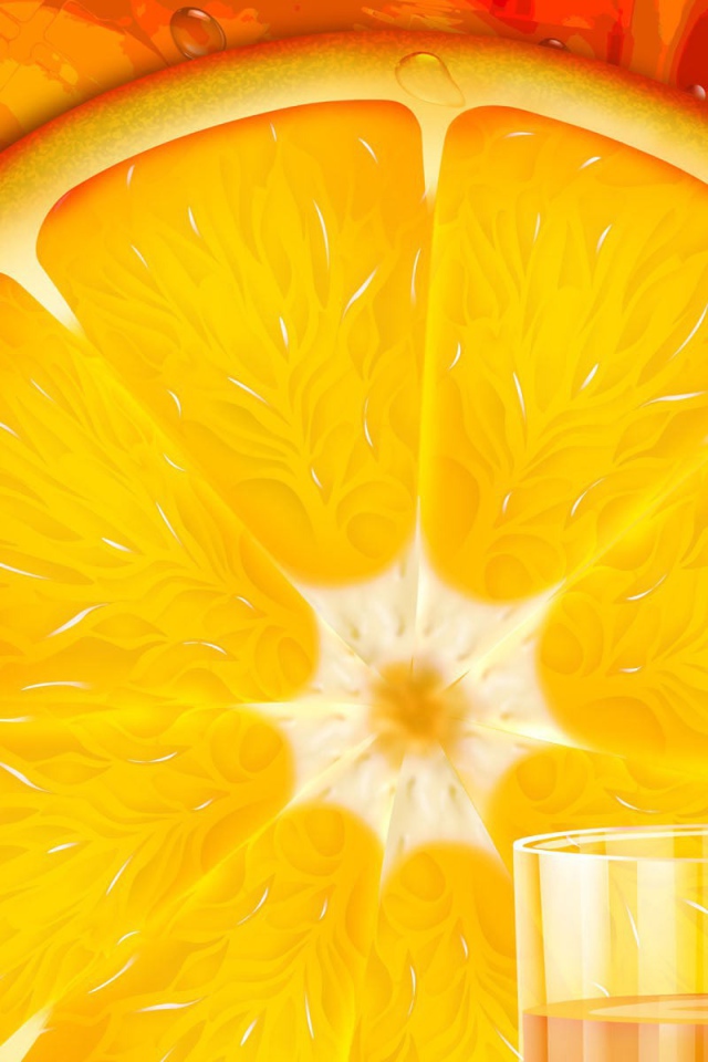 Апельсин в разрезе