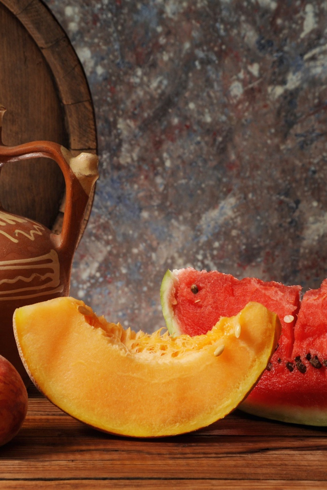 	   Still life with watermelon