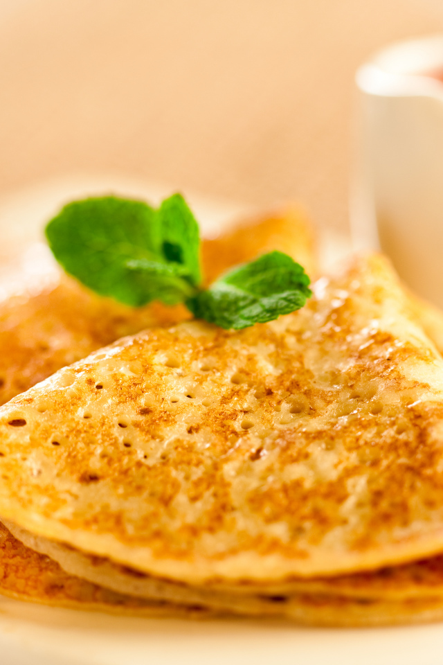 Блины с мятой