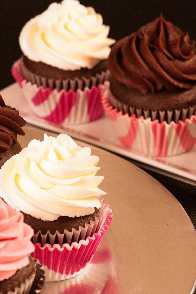 Кексы с кремом