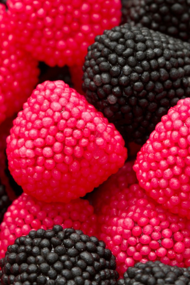 Красный и черный мармелад