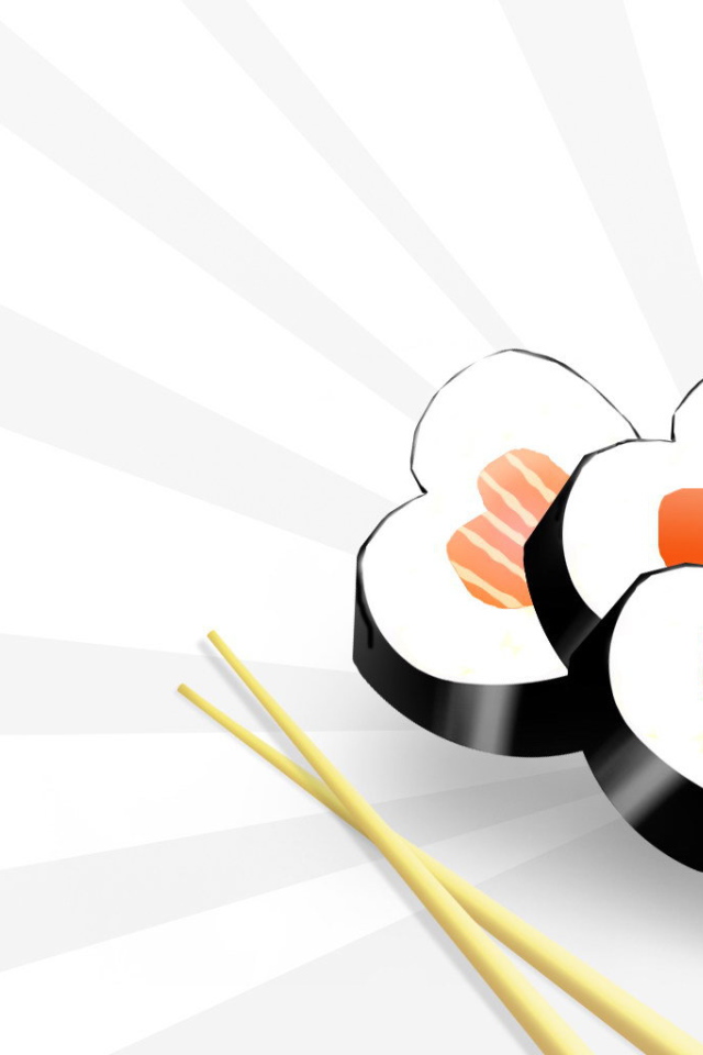 Роллы в виде сердечек