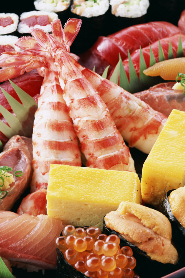 Японская еда морепродукты