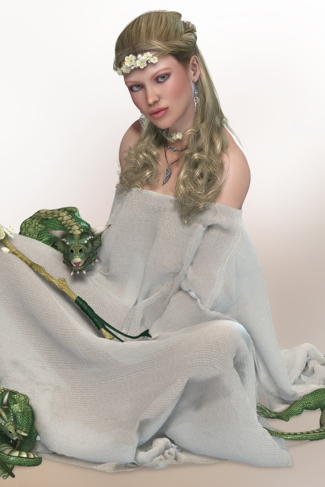 Девушка и зеленые чертики