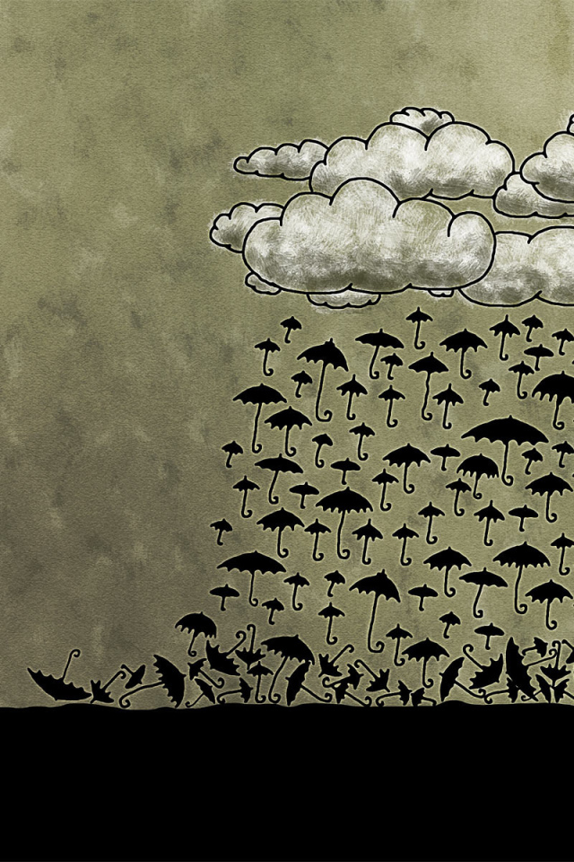 Дождь из зонтов