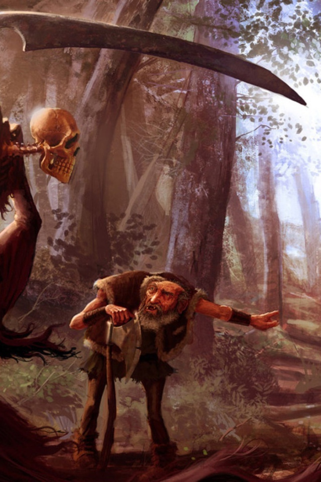 К деду пришла смерть