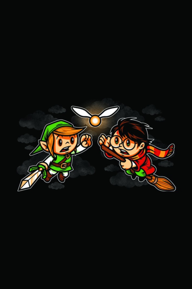 Гарри Поттер на метле