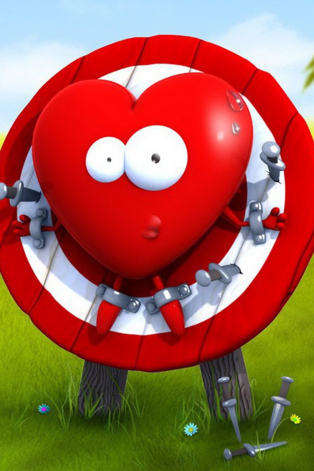 Сердечко на мишени