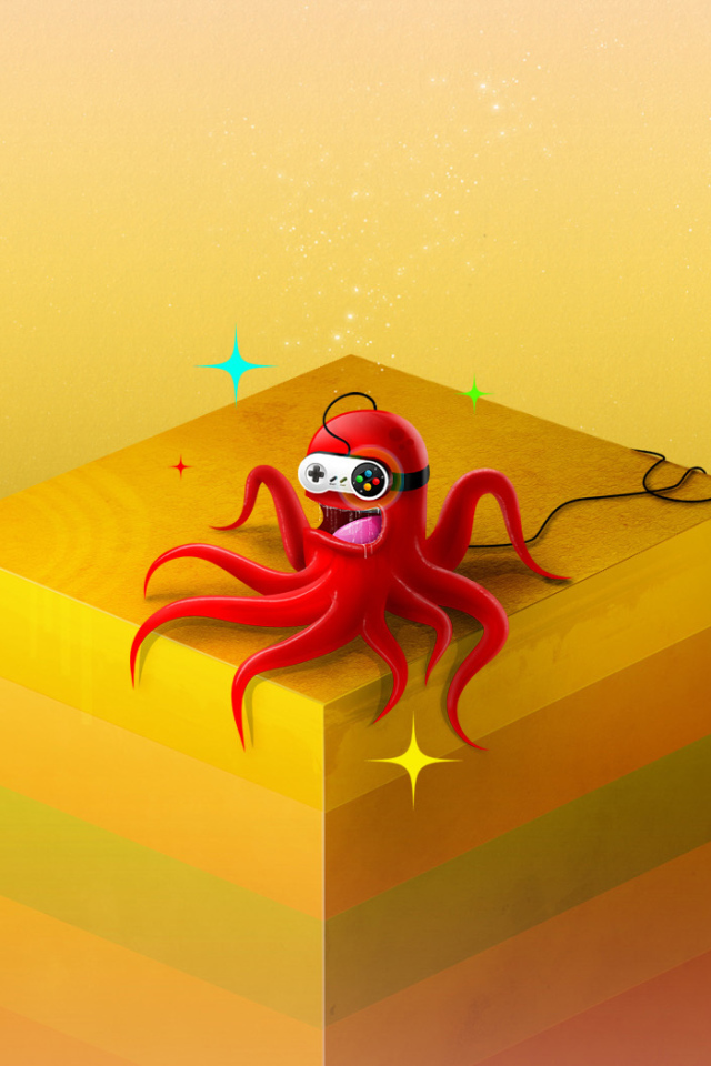 Осьминог с джойстиком
