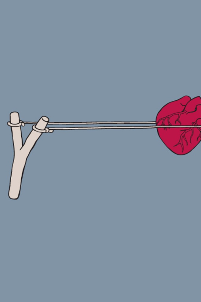 Рогатка с сердцем