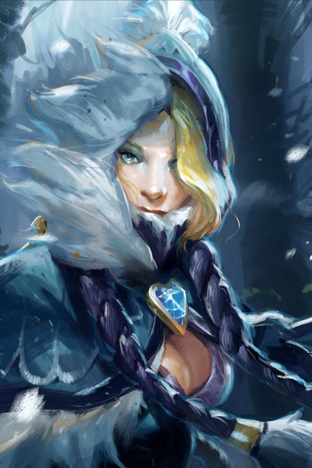 Блондинка из игры Dota