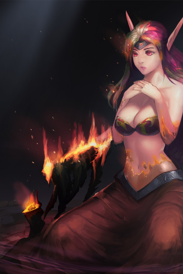 Горят крылья у демона