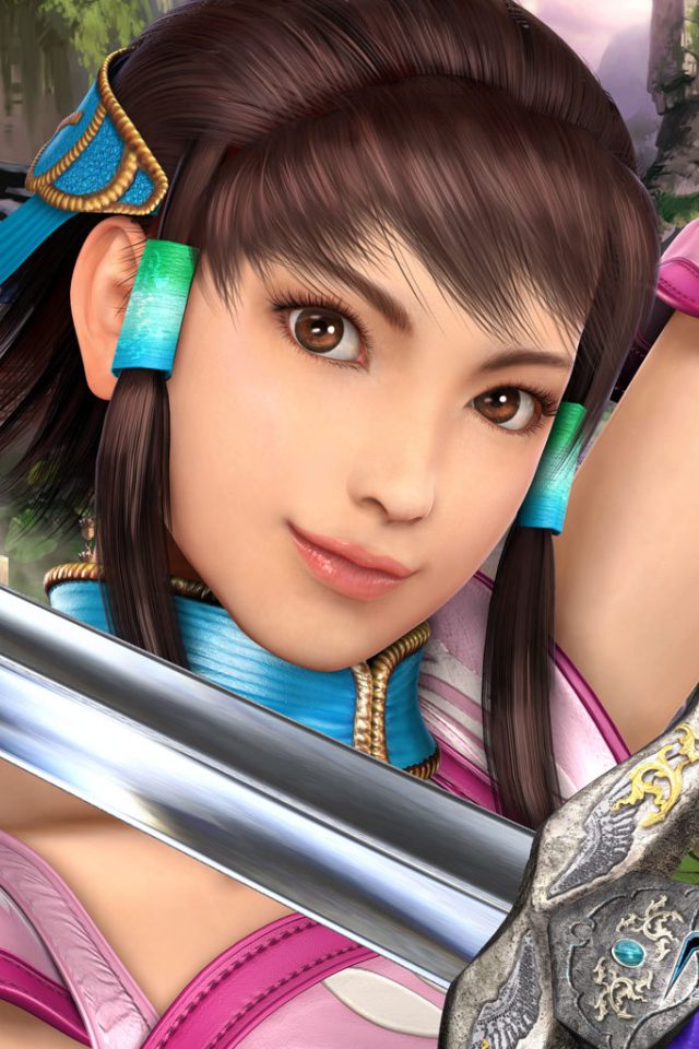 Девушка с мечом из видео игры