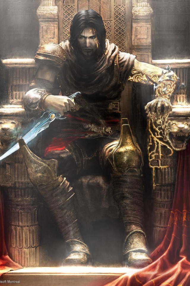 Принц сидит на троне