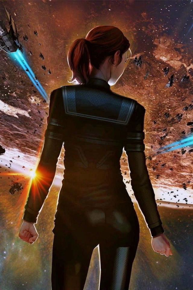 Девушка в игре Ancient space