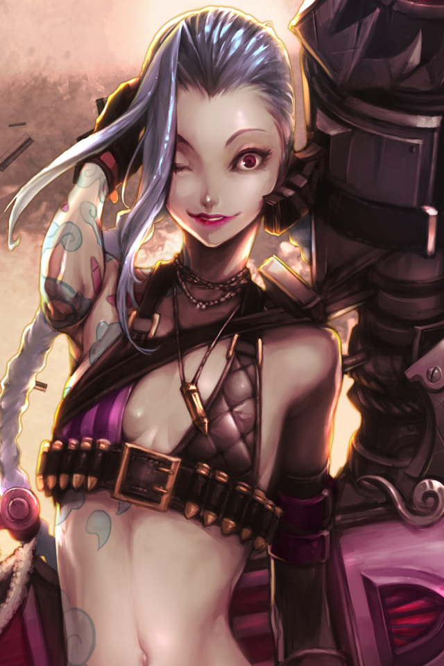 Пушка в руках девушки