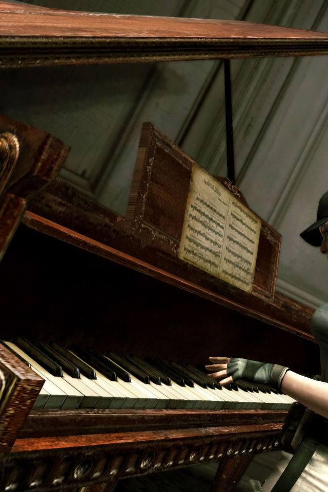 Видео игра Резидент Эвил и старый рояль