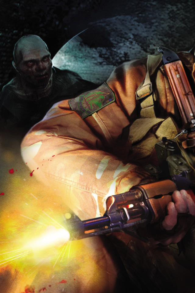 Воин в противогазе