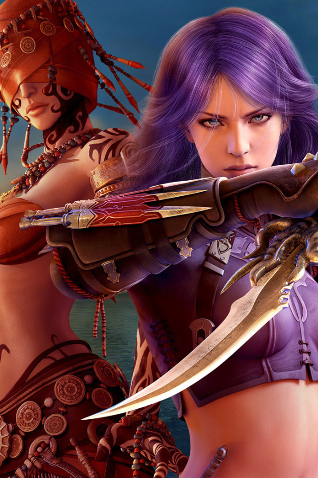 Девушки с оружием из видео игры