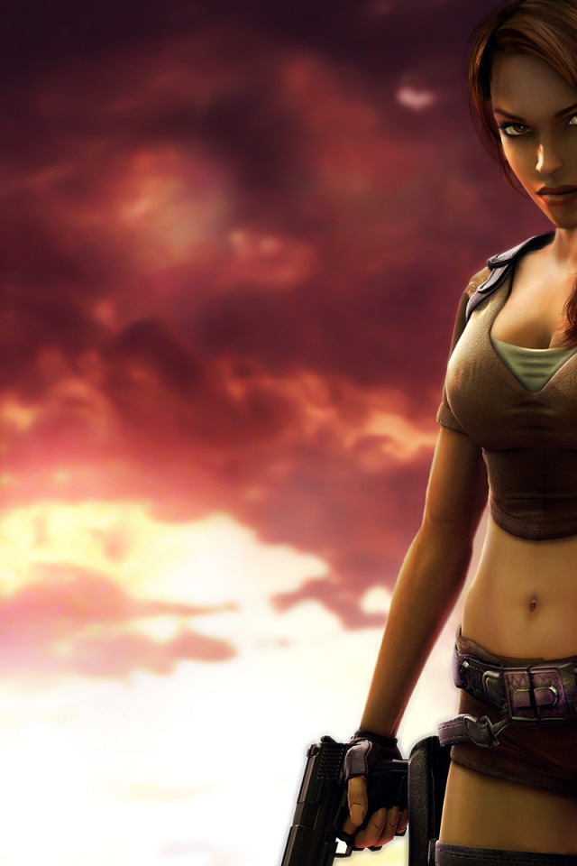 Лара в видео игре