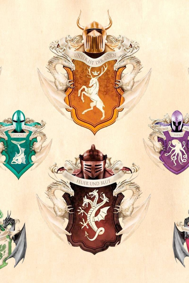 Гербы воинов из игры