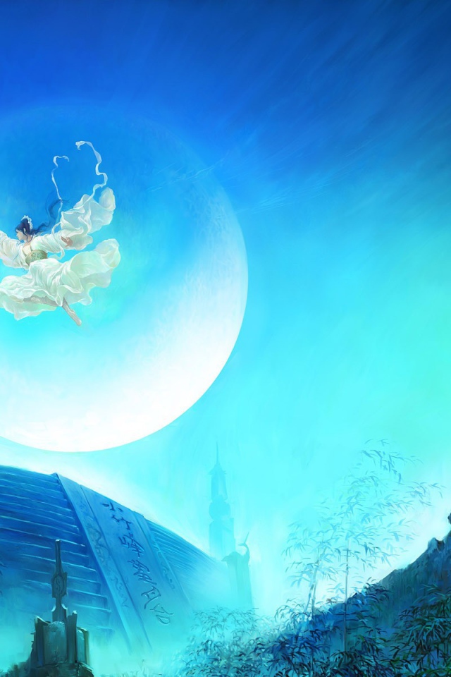 Летающий воин из игры