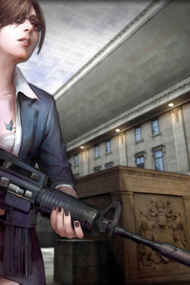 Девушка с винтовкой