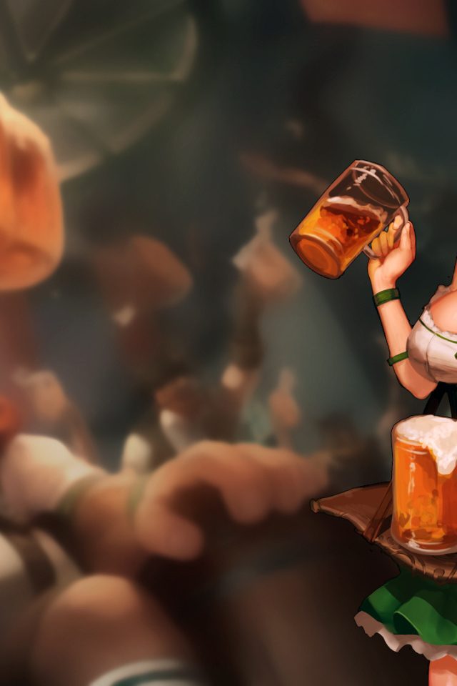 Девушка с пивом