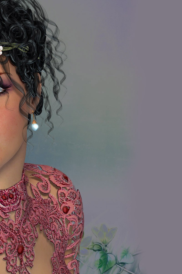 Девушка с диадемой