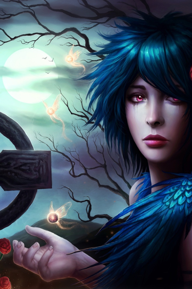 Мрачная девушка