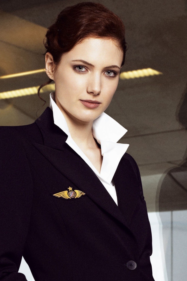 Стюардесса в униформе