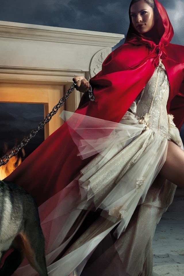 Ева Мендес с собакой