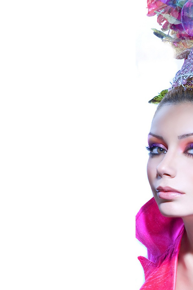 Портрет на белом фоне