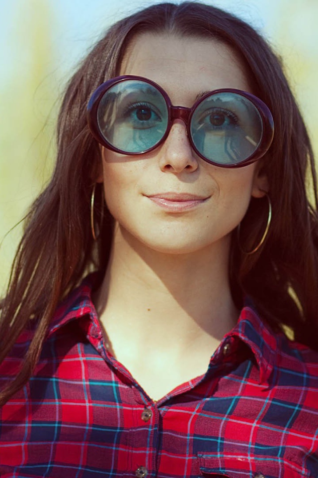 Большие круглые очки