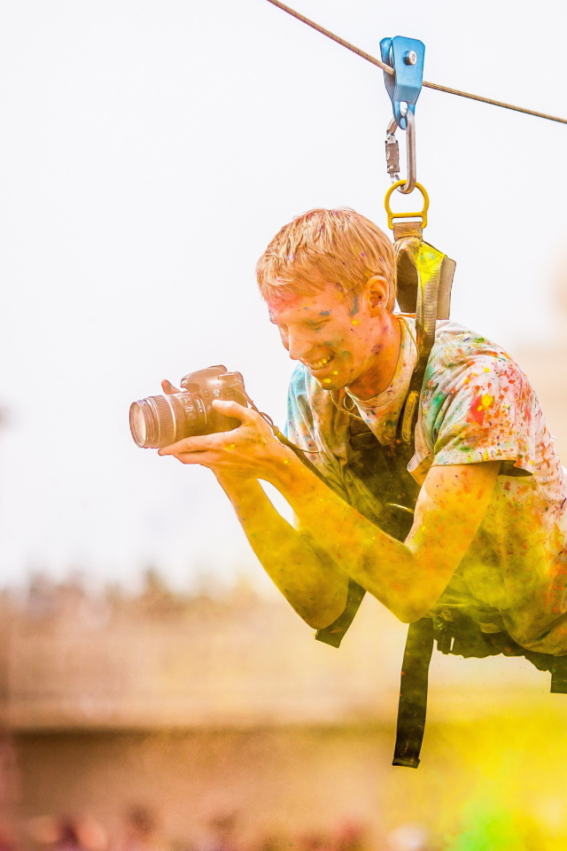 Фотограф на фестивале