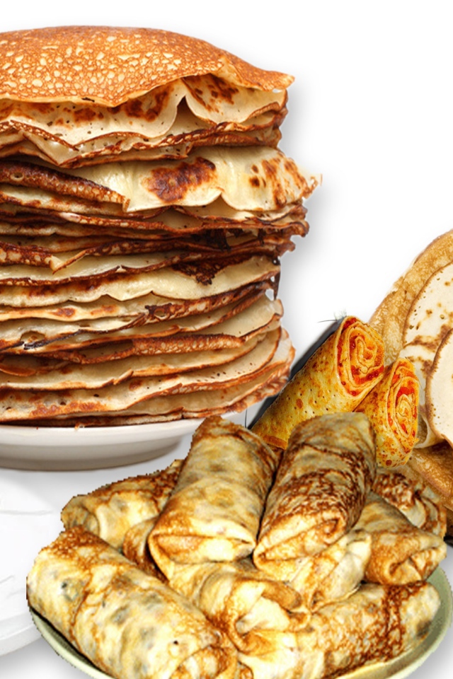 Обилие блинов на Масленицу