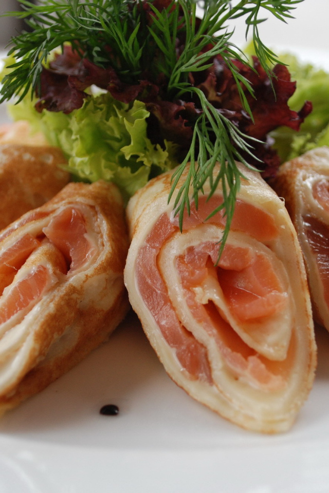 Блинные роллы на Масленицу